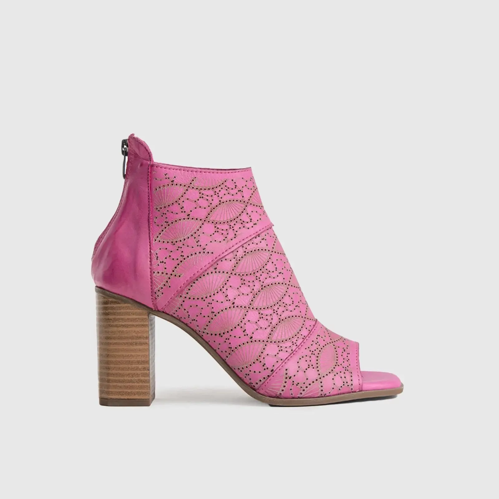 Comfort Block Heel Sandal Pink 8330