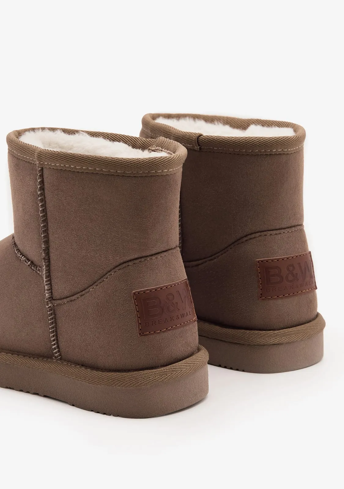 Taupe Low Australian Boots B&W
